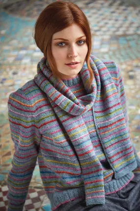 Rowan Kaffe Fassett's Winter Vintage PDF Patterns - Colours in the Mist Scarf - PDF Download