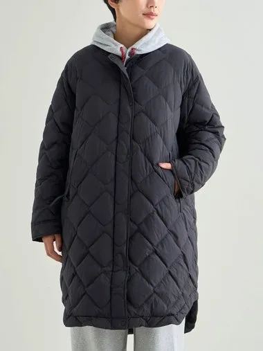 【SALE】NANGA ナンガ / RIB COLLAR QUILTED DOWN COAT W(WOMEN) リブカラーキルティッド ダウンコート (ウィメンズ)