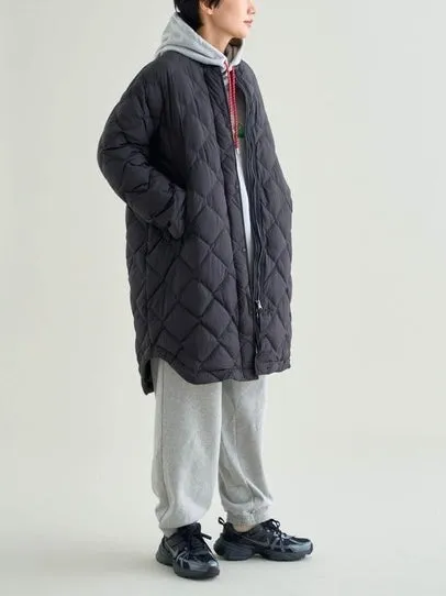 【SALE】NANGA ナンガ / RIB COLLAR QUILTED DOWN COAT W(WOMEN) リブカラーキルティッド ダウンコート (ウィメンズ)