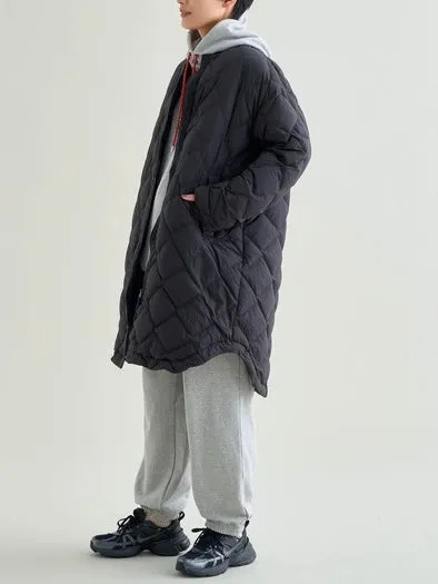 【SALE】NANGA ナンガ / RIB COLLAR QUILTED DOWN COAT W(WOMEN) リブカラーキルティッド ダウンコート (ウィメンズ)