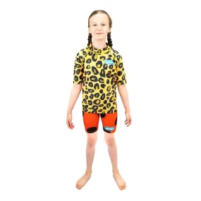 Saltskin Youth Kids UV Rash Vest - Leopard