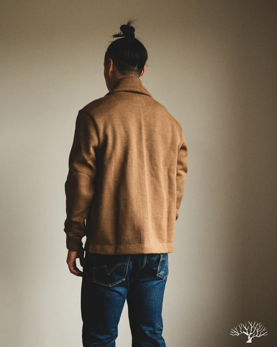 Shawl Sweater Coat 2.0 - Dark Tan (Modified)