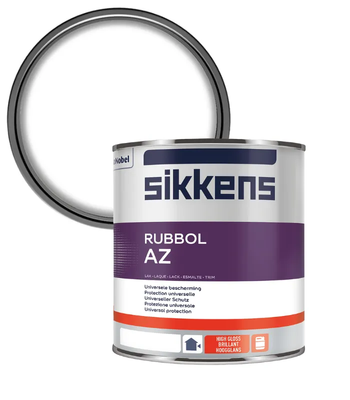 Sikkens Rubbol AZ Plus Gloss Paint - 1 Litre - White