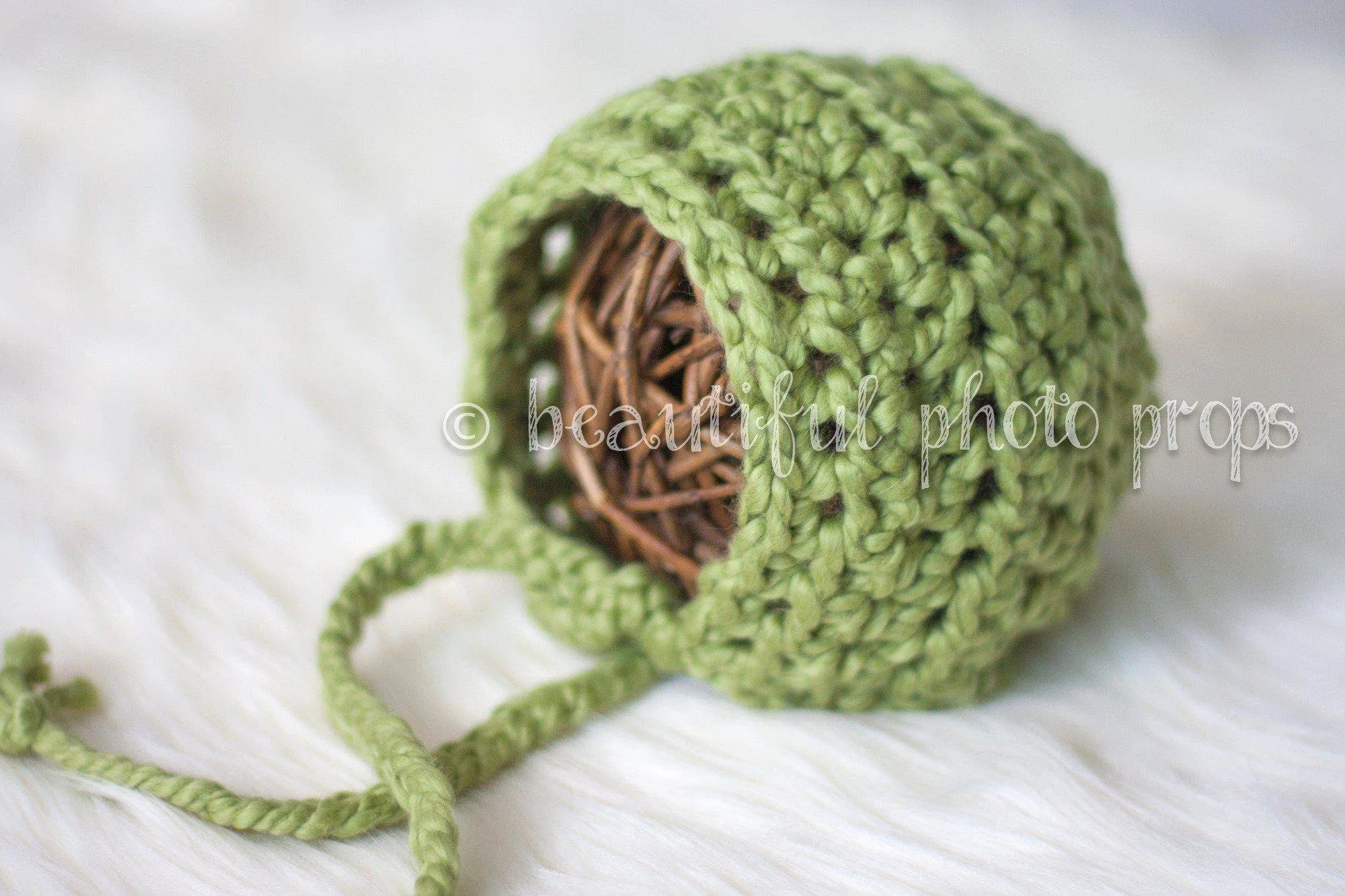 Simply Cotton Baby Bonnet in Pistachio