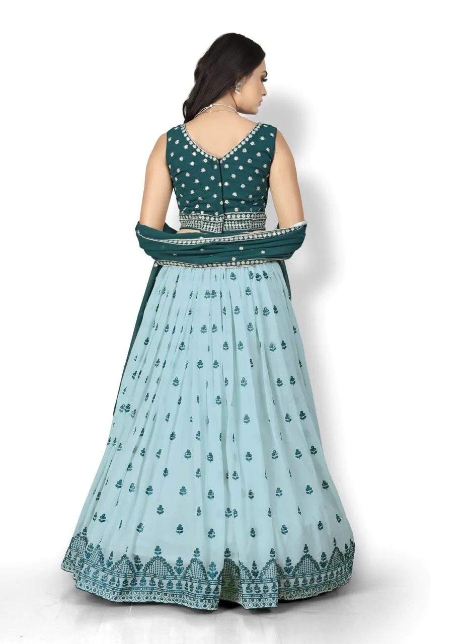 SKY-BLUE-EMBROIDERY-SOFT-NET-FABRIC-LEHNGHA