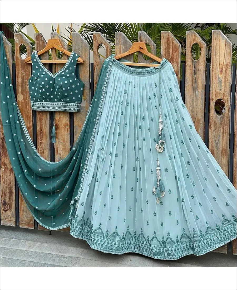 SKY-BLUE-EMBROIDERY-SOFT-NET-FABRIC-LEHNGHA