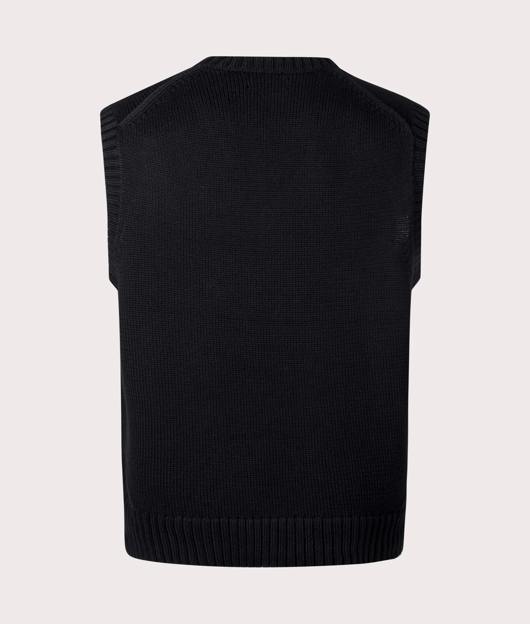 Sleeveless V-Neck Knitted Vest