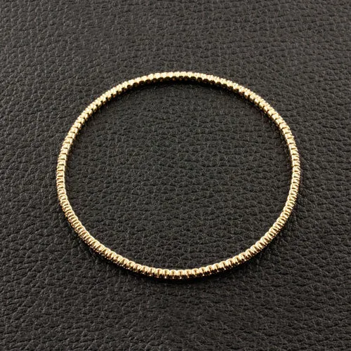 Slip-on Diamond Bangle Bracelet in Yellow Gold