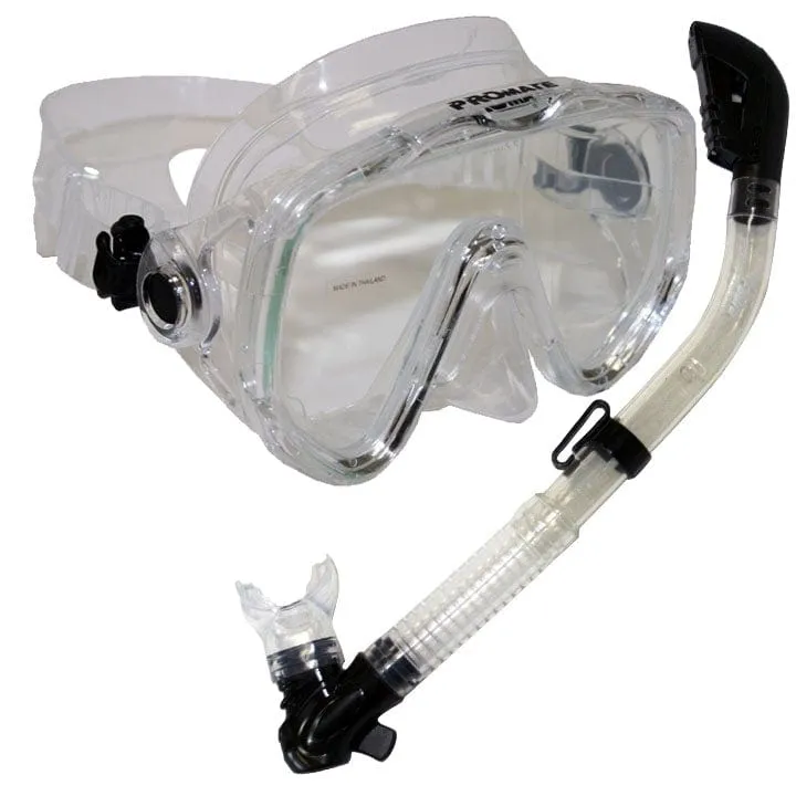 Snorkeling Scuba Diving Mask Dry Snorkel Gear Set - SCS0029