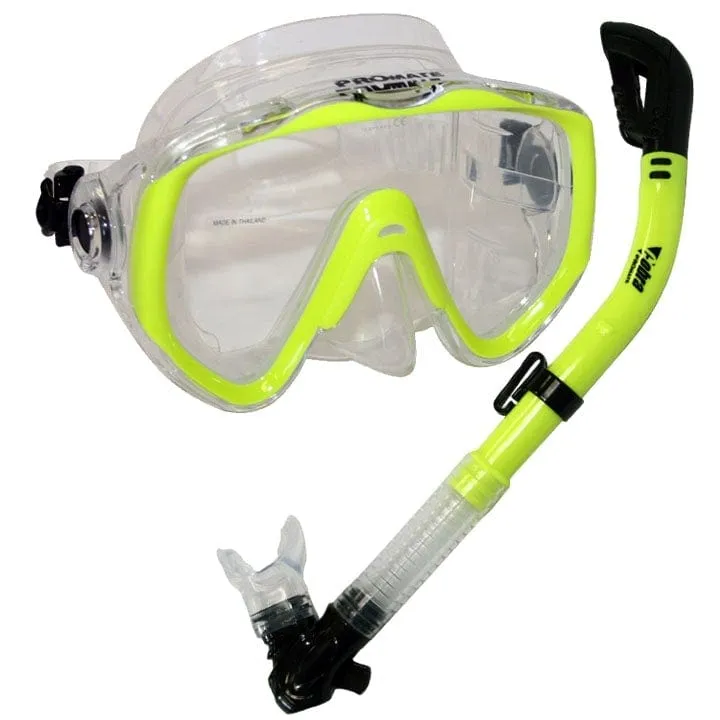 Snorkeling Scuba Diving Mask Dry Snorkel Gear Set - SCS0029