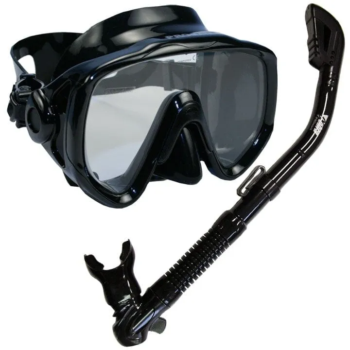 Snorkeling Scuba Diving Mask Dry Snorkel Gear Set - SCS0029