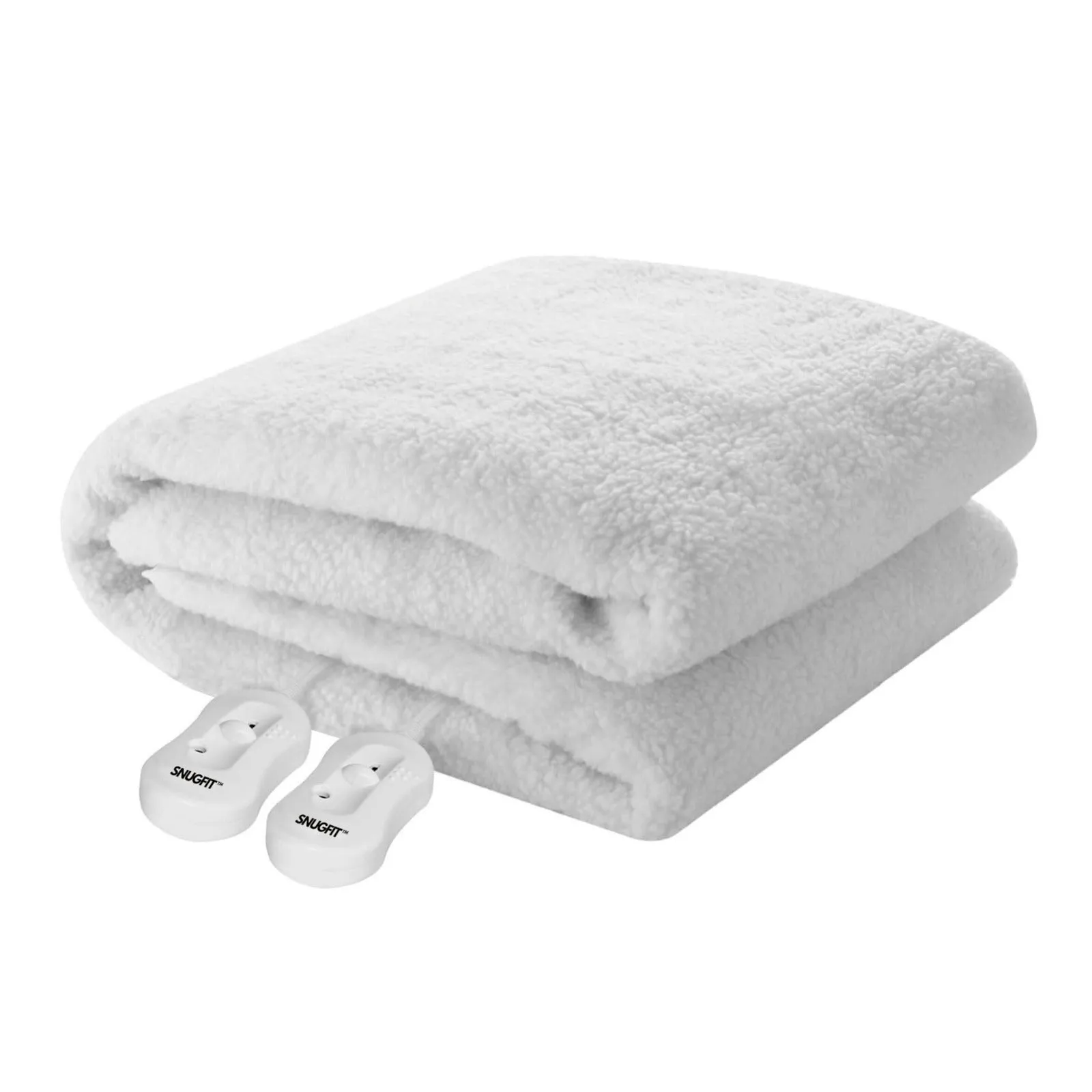 Snugfit Electric Blanket - Fully Fitted Extra Length Sherpa Fleece with Elasticated Skirt