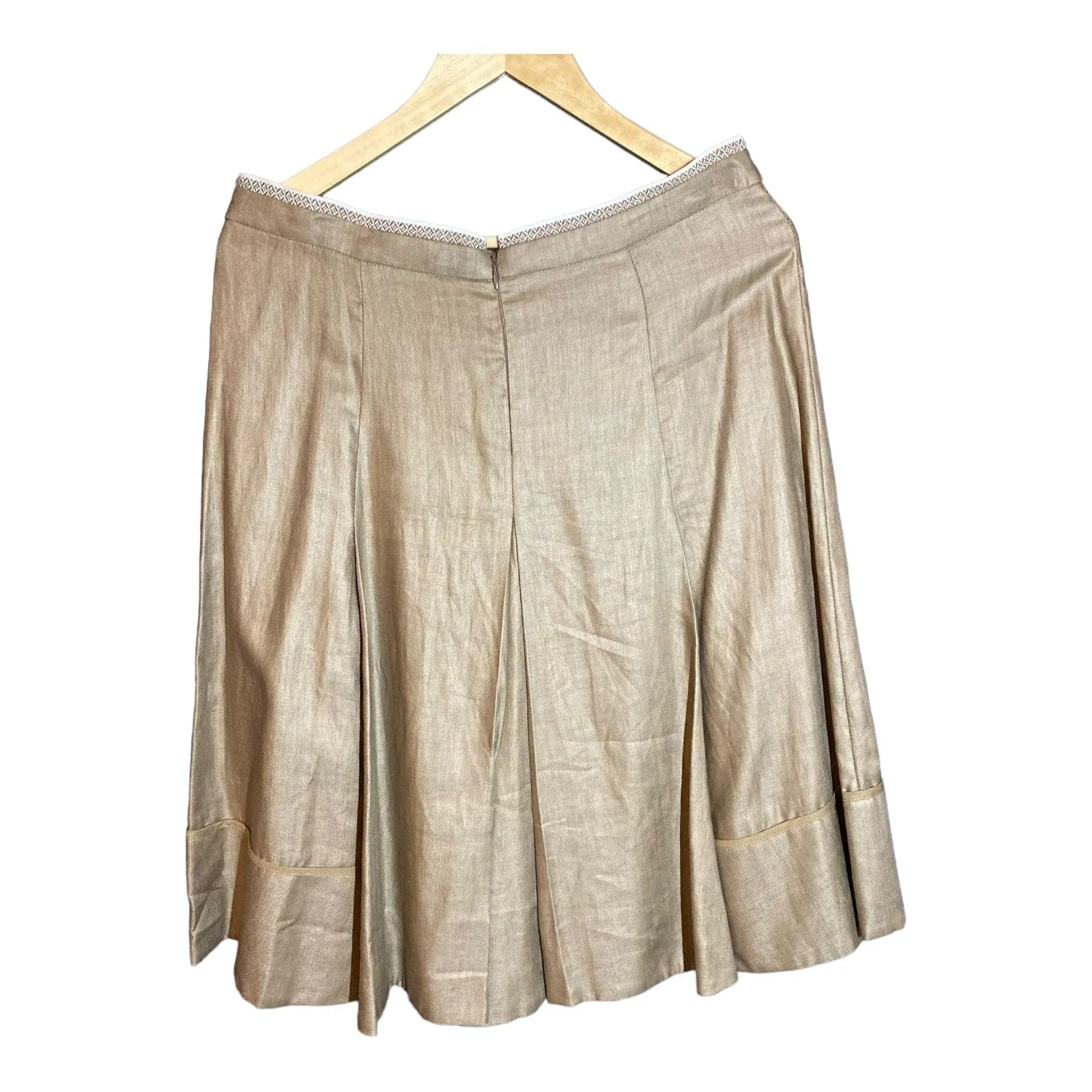 Sportmax Linen Taupe Skirt UK Size 12