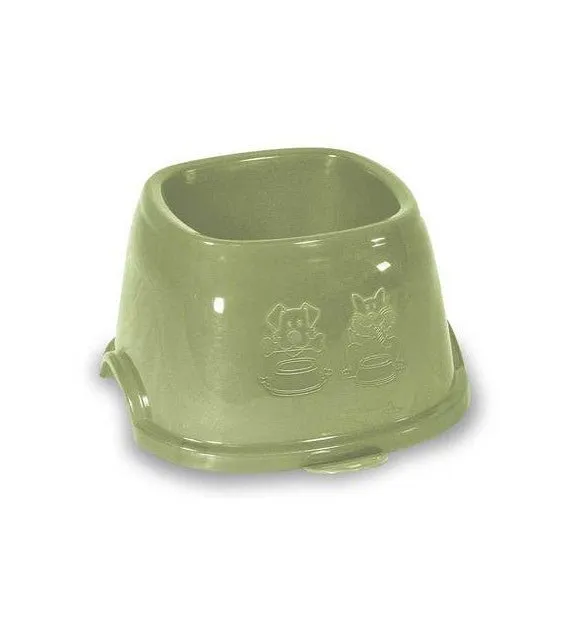 Stefanplast Break 9 Square Cat & Dog Bowl (Green)