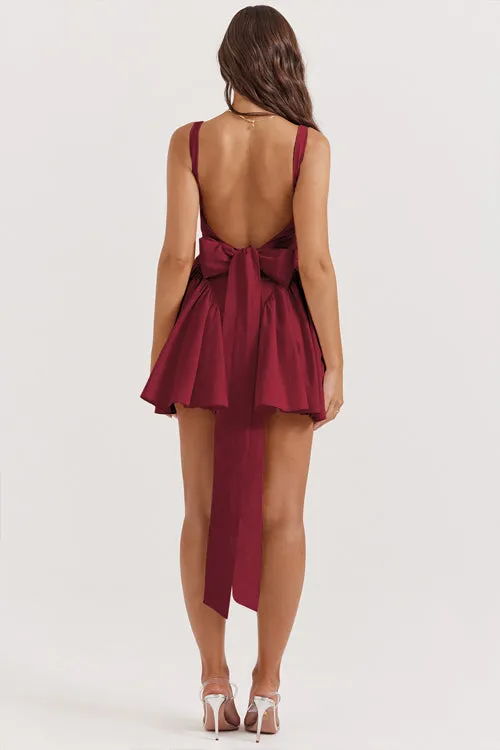 Summer Journey Tie-Back Skater Mini Dress - 4 Colors