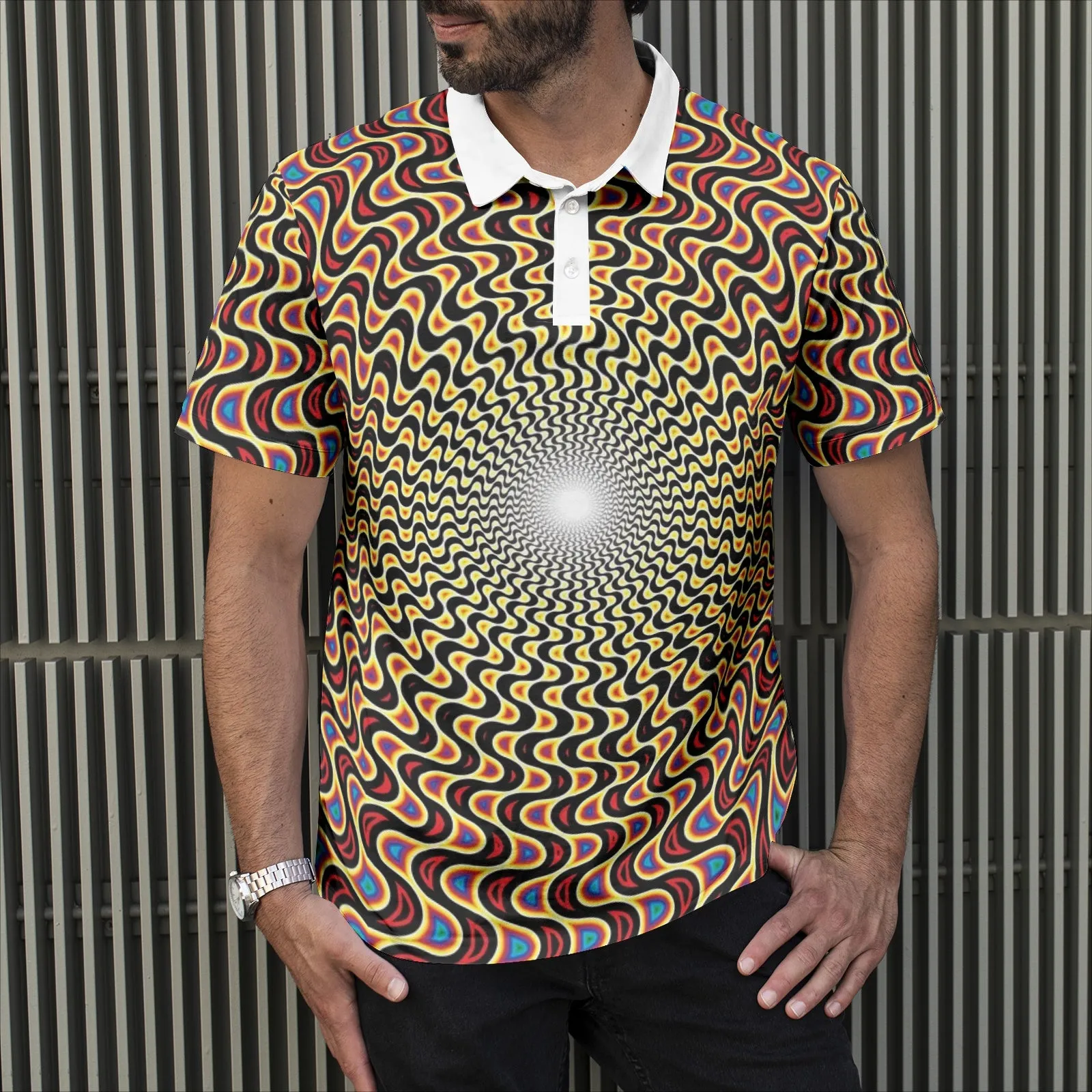 SWIRLS Men's Polo Shirt | Rob Mack