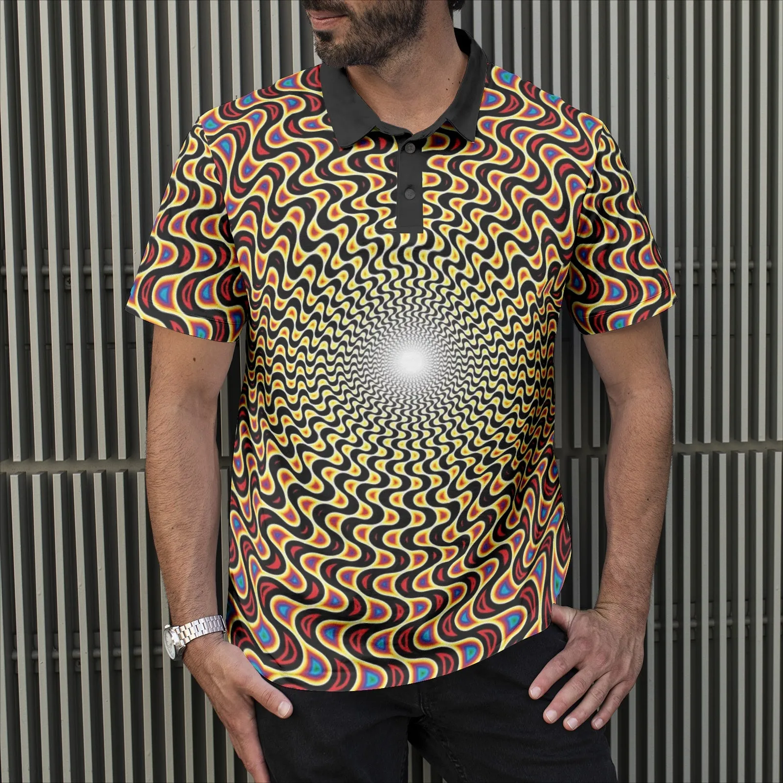 SWIRLS Men's Polo Shirt | Rob Mack