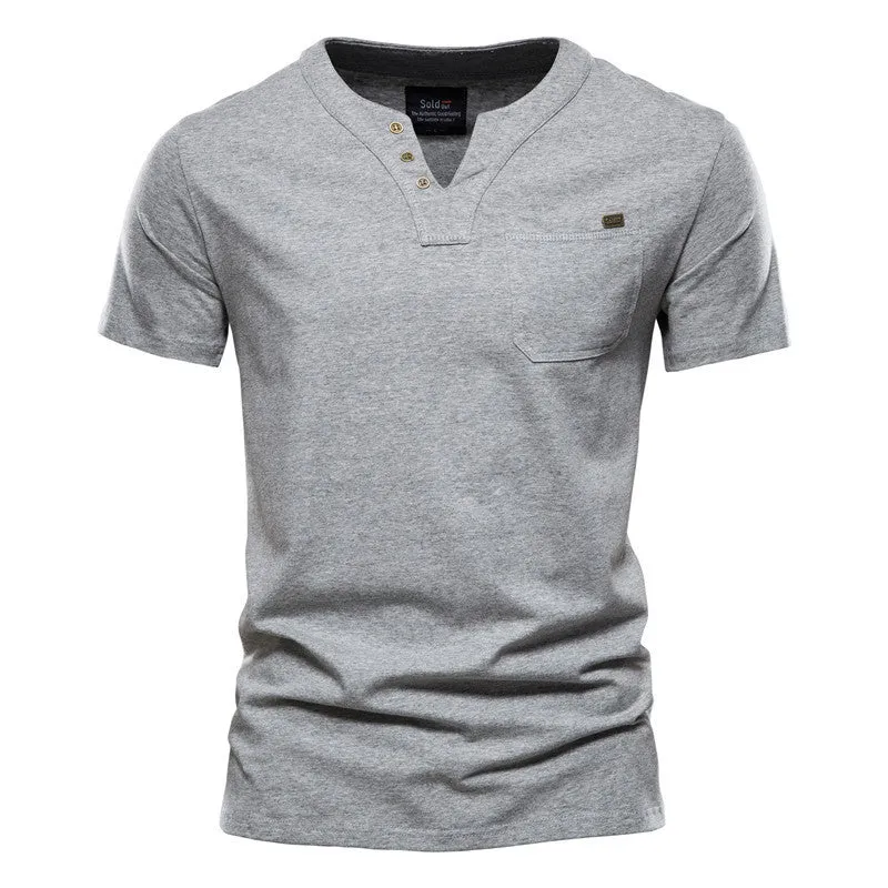 T-shirt ouvert Coton Poche