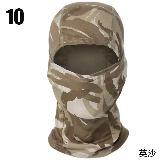 Tactical Camouflage Balaclava Full Face Mask Wargame CP Military Hat Hunting Bicycle Cycling Army Multicam Bandana Neck Gaiter