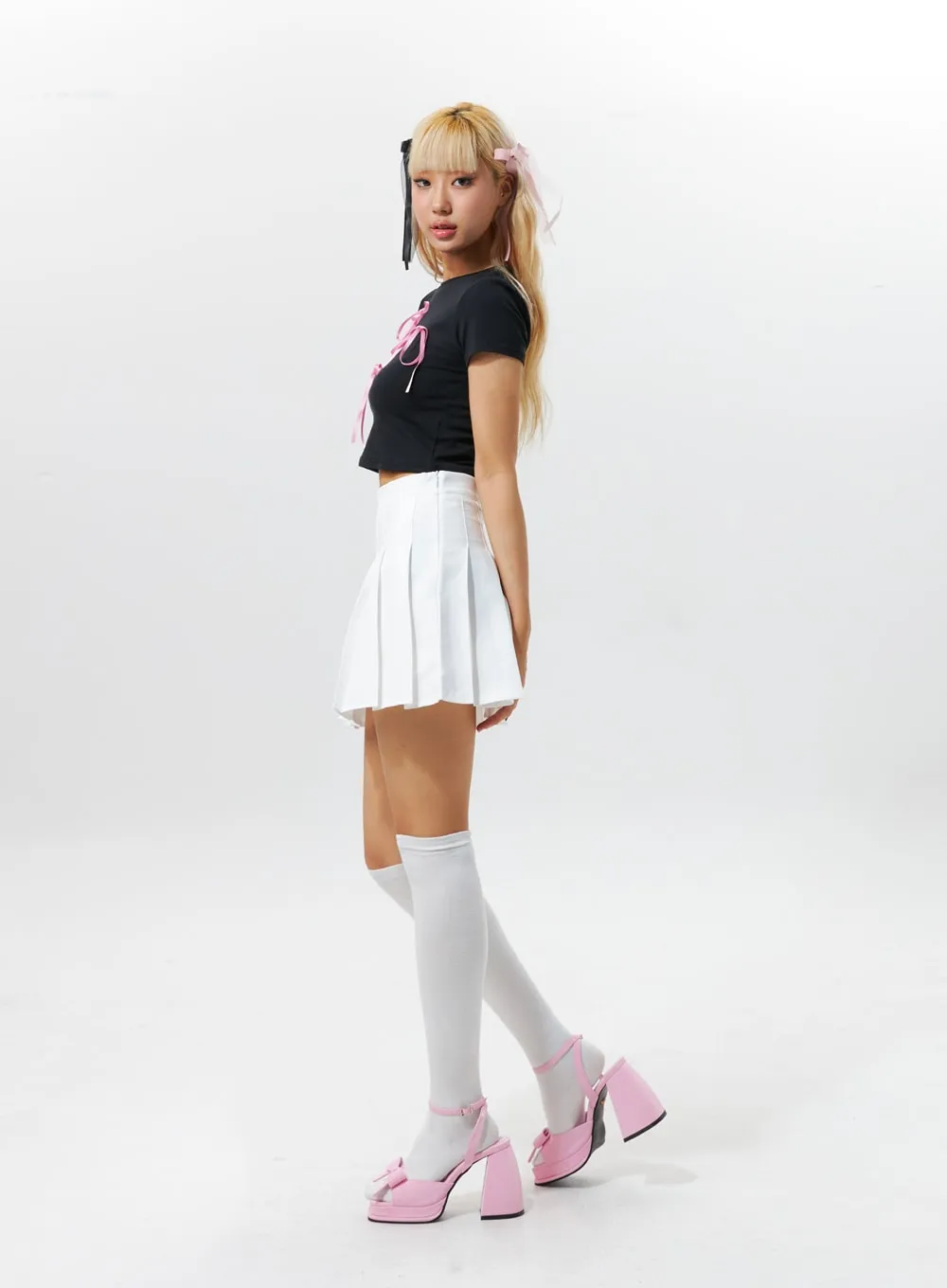 Tennis Pleated Mini Skirt IG320