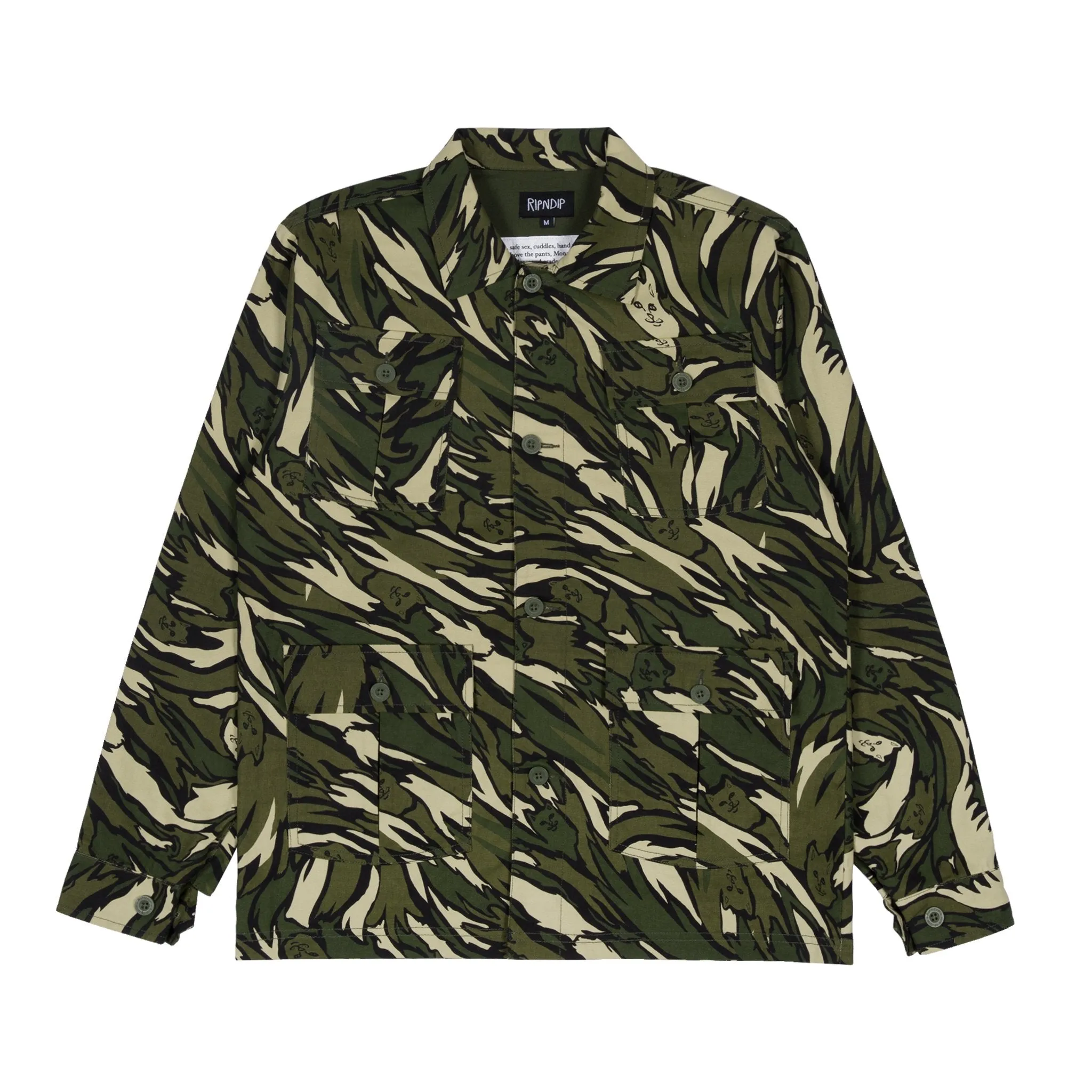 Tiger Nerm Ripstop Work Jacket (Green Camo)