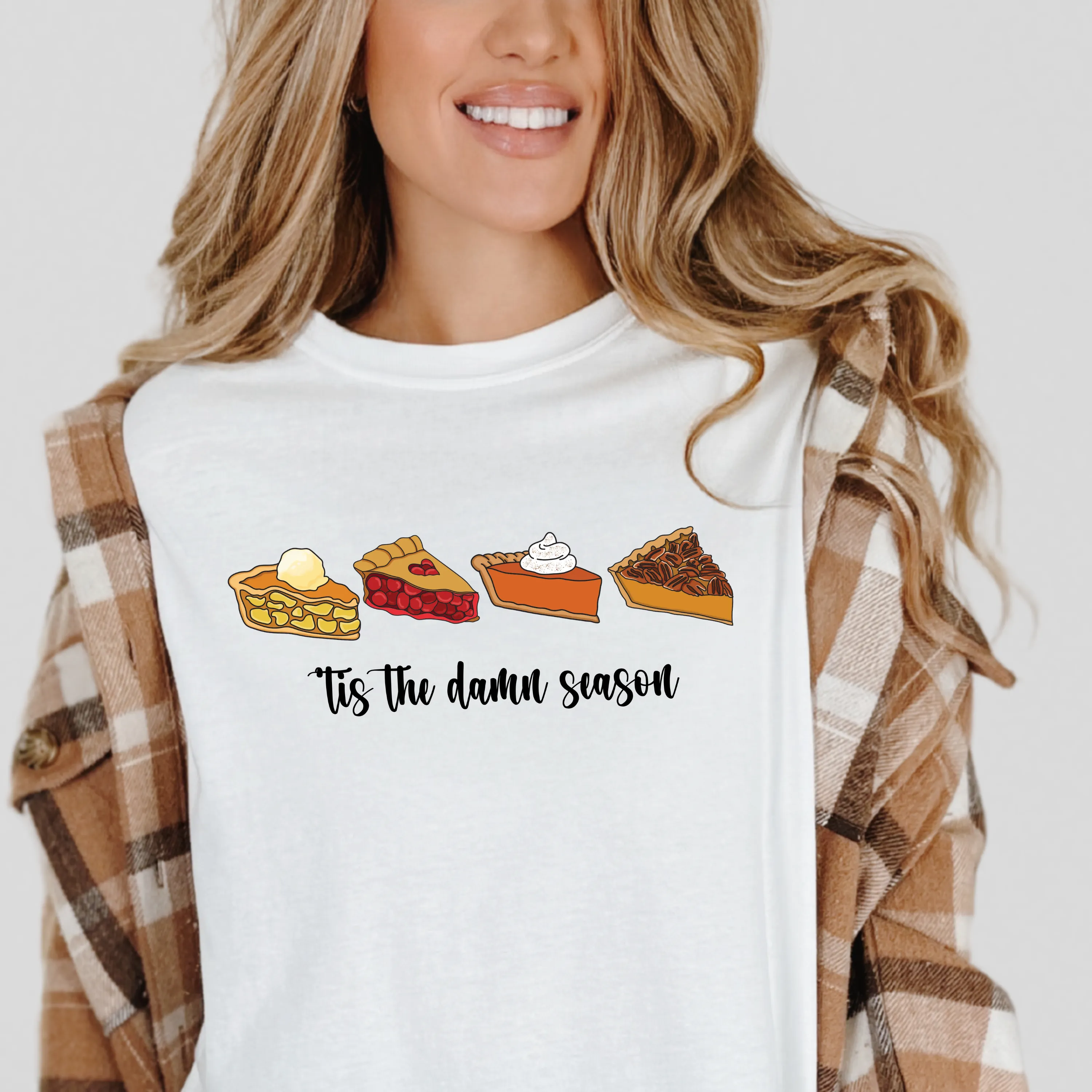 'Tis The Season | Thanksgiving Pie Comfort Colors Shirt