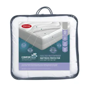 Tontine Comfortech Waterproof Quilted Fitted Single Mattress Protector