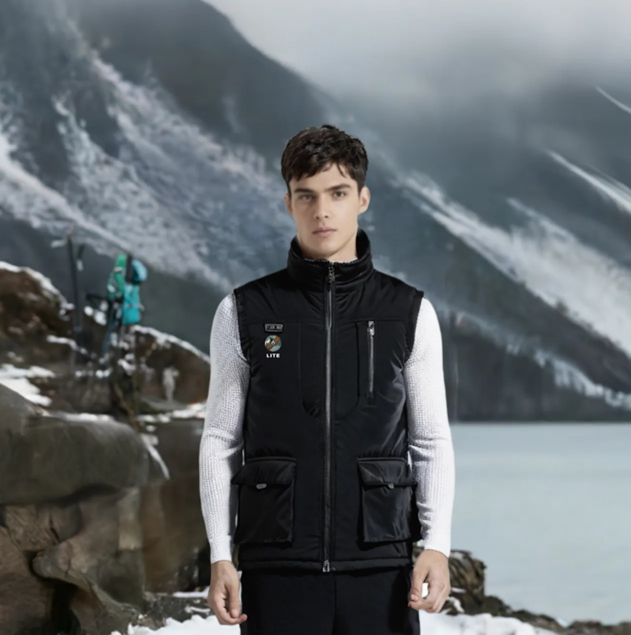 Ultimate Heated Vest with Stand Collar With Portable Charger - 11-Zone Heating & Multi-Pocket Design for Outdoor Winter Warmth