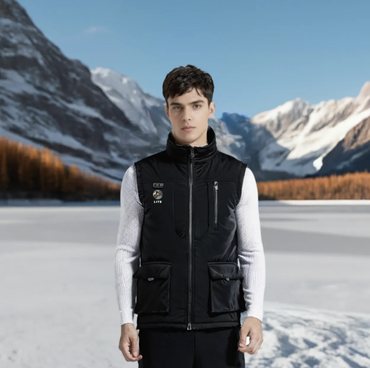 Ultimate Heated Vest with Stand Collar With Portable Charger - 11-Zone Heating & Multi-Pocket Design for Outdoor Winter Warmth