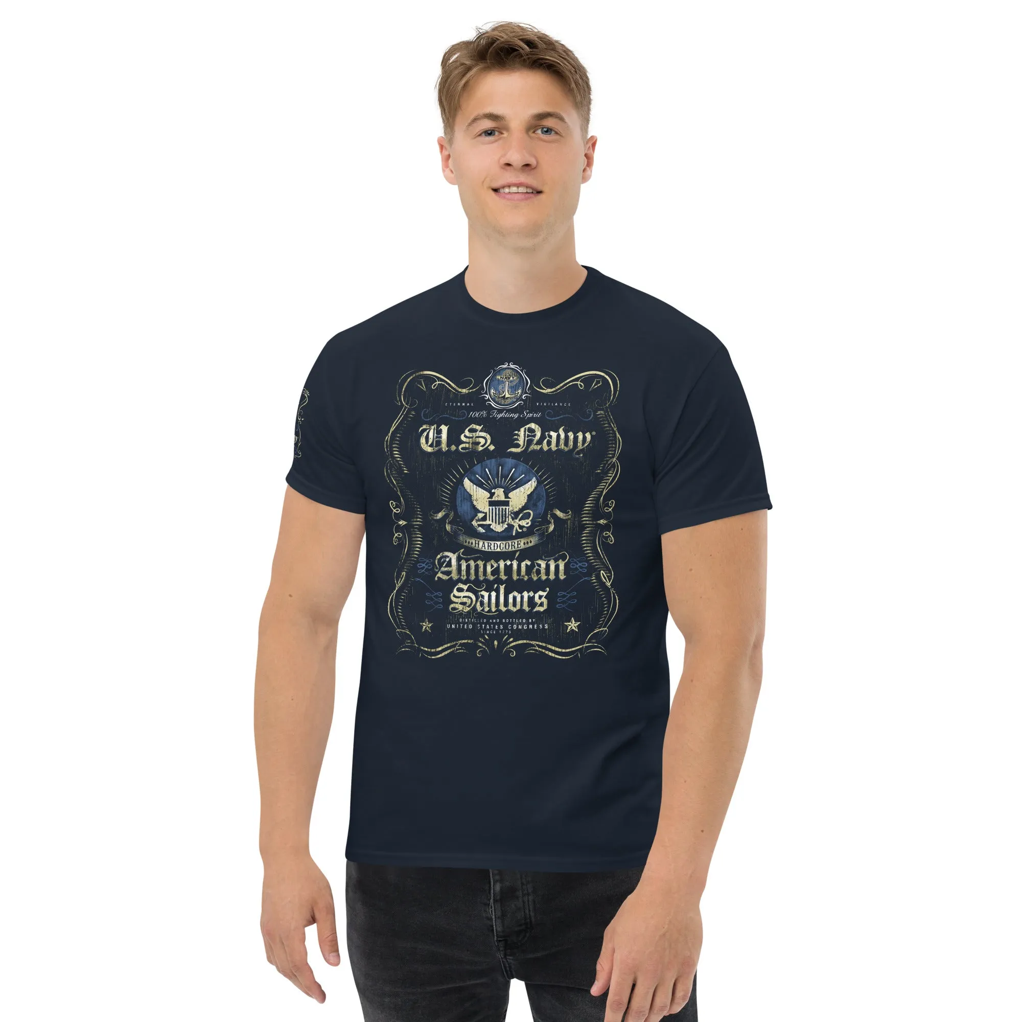 US Navy Fighting Spirit Made To Order Men's Tee