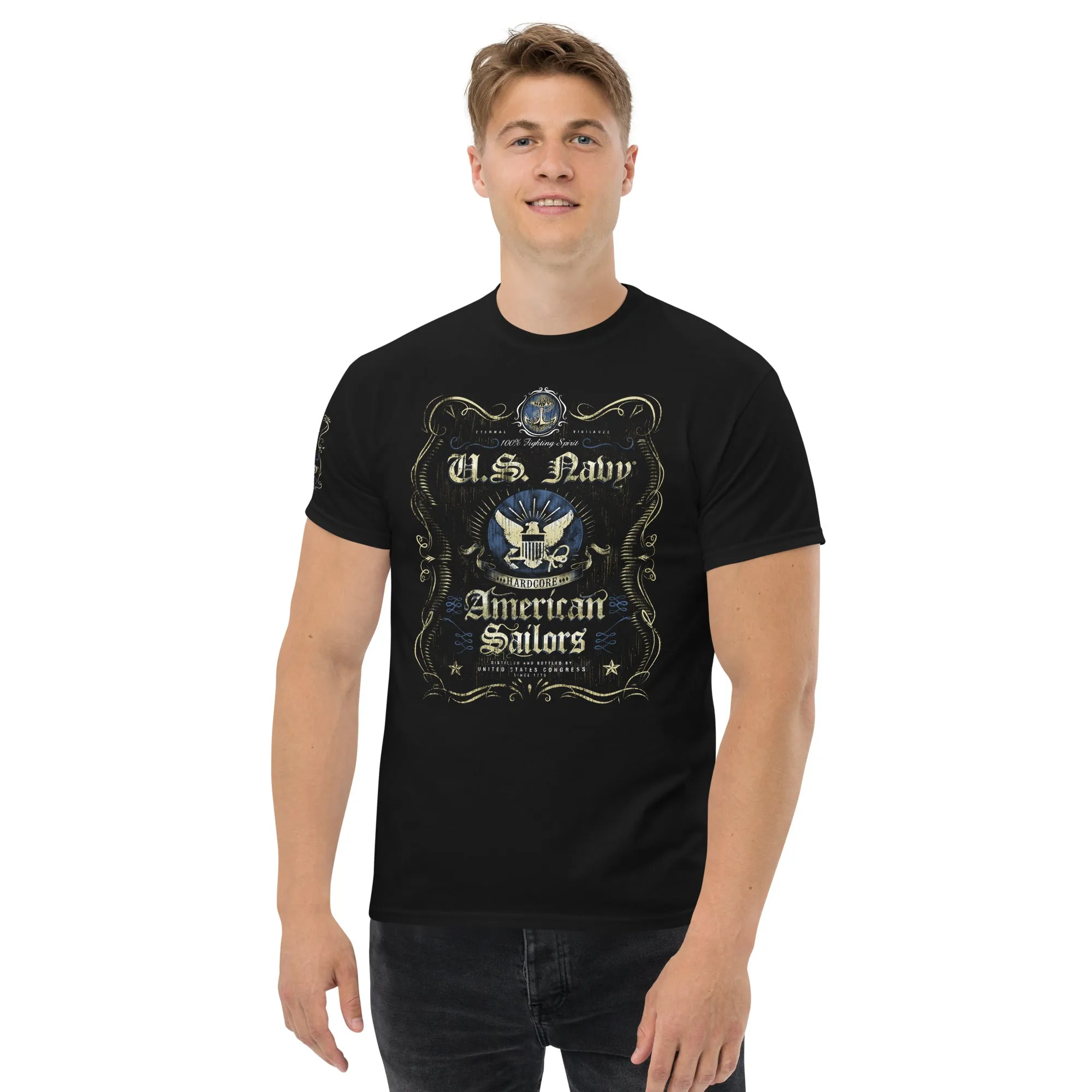 US Navy Fighting Spirit Made To Order Men's Tee