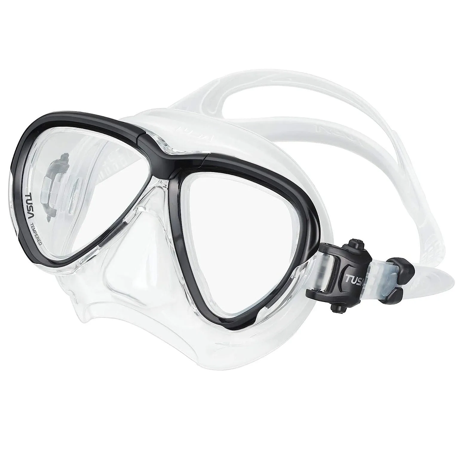 Used Tusa Intega Scuba Diving Mask - Black