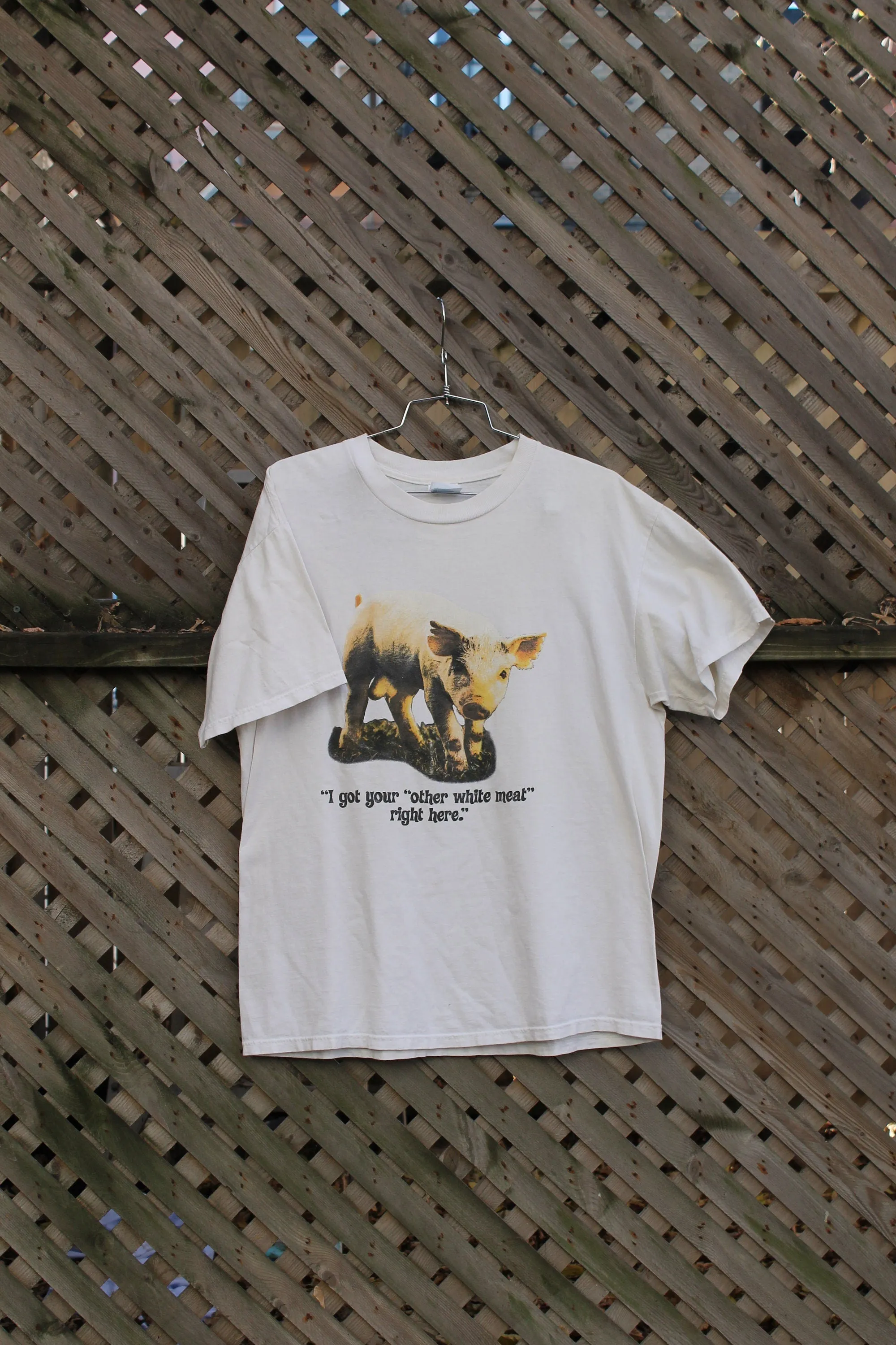 Vintage 1990s Pig Theme Graphic T Shirt