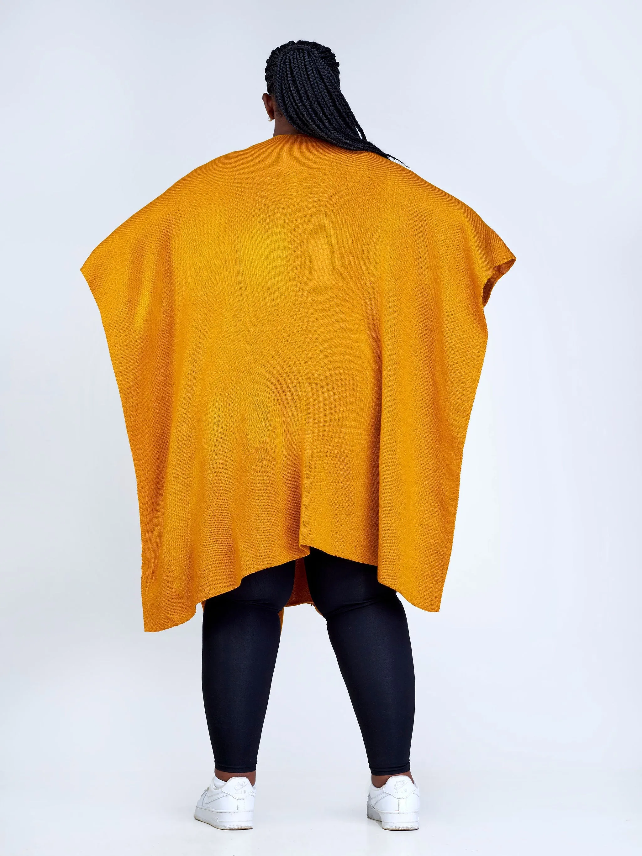 Vivo Essentials Double Layered Shawl (Without Fringe) - Mustard