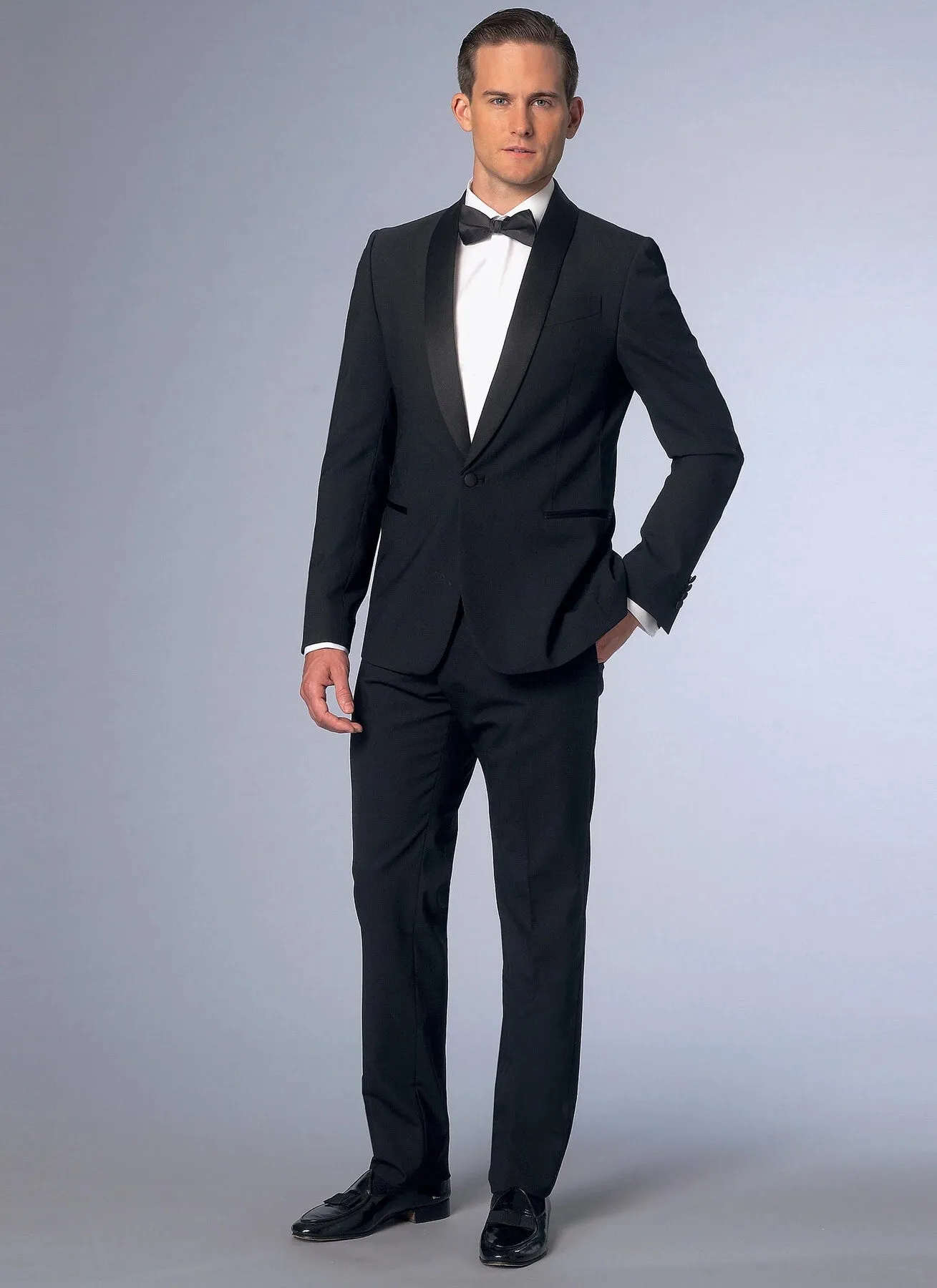 Vogue Pattern V9097 Men's Shawl Collar Tuxedo Suit - Jackets & Trousers