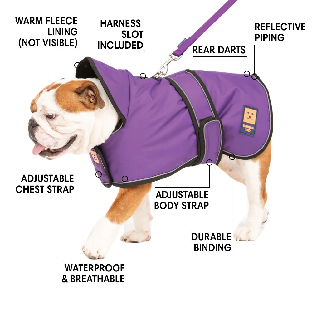 Waterproof Shower Bulldog Coat with Warm Lining