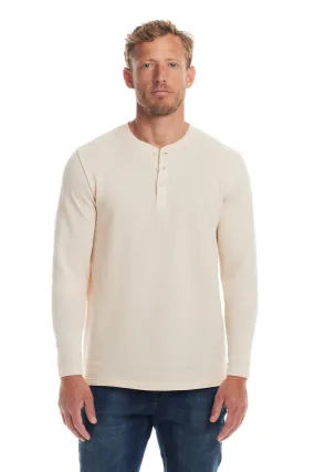 Weatherproof Vintage Speckled Henley Shirt for Men in Whitecap | F2421441GK-WHITECAP