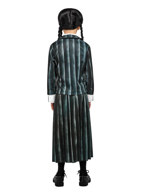 WEDNESDAY NEVERMORE ACADEMY BLACK COSTUME, CHILD