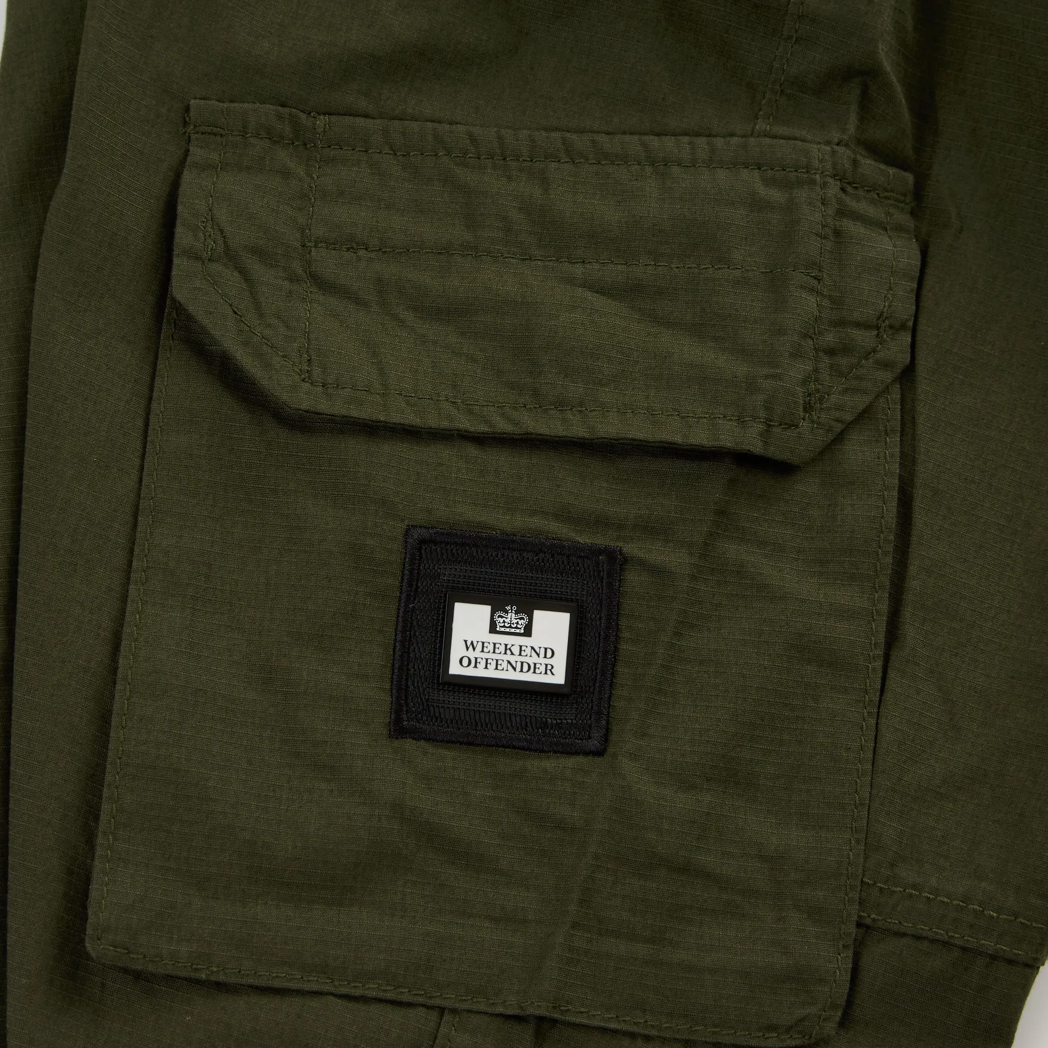 Weekend Offender Pianemo Ripstop Cargo Pants - Dark Army