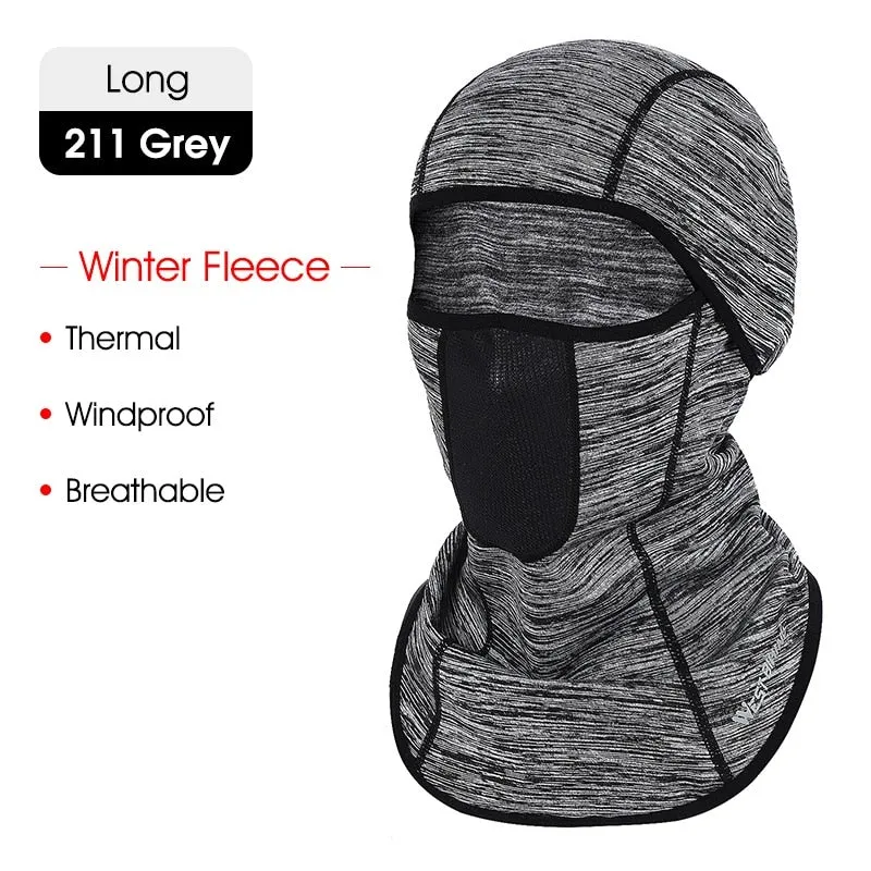 WEST BIKING Cycling Cap Winter Warm Running Scarf Balaclava Velvet Bike Full Face Cover Headwear Climbing Fishing Skating Hat