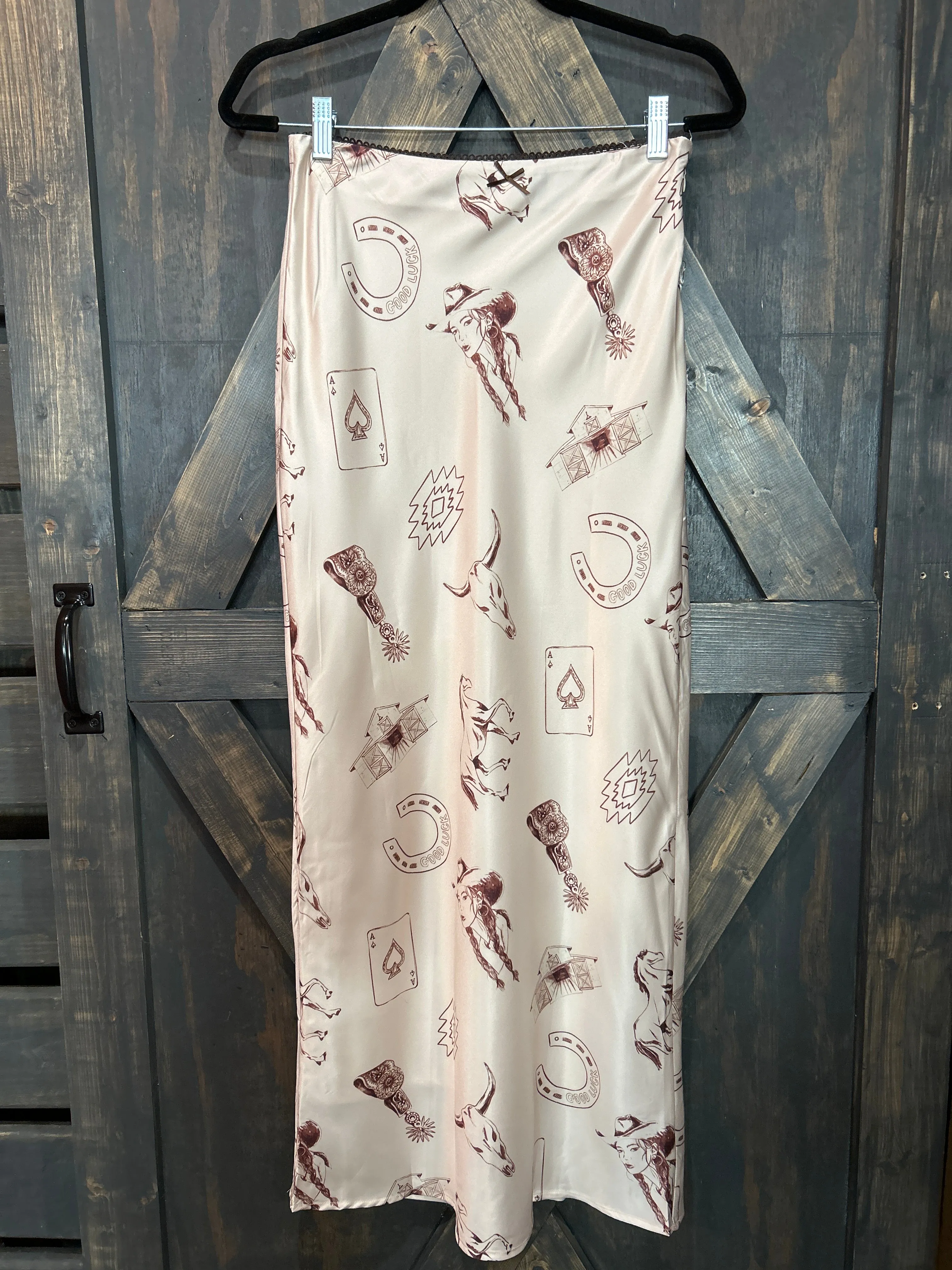 Western Print Skirt