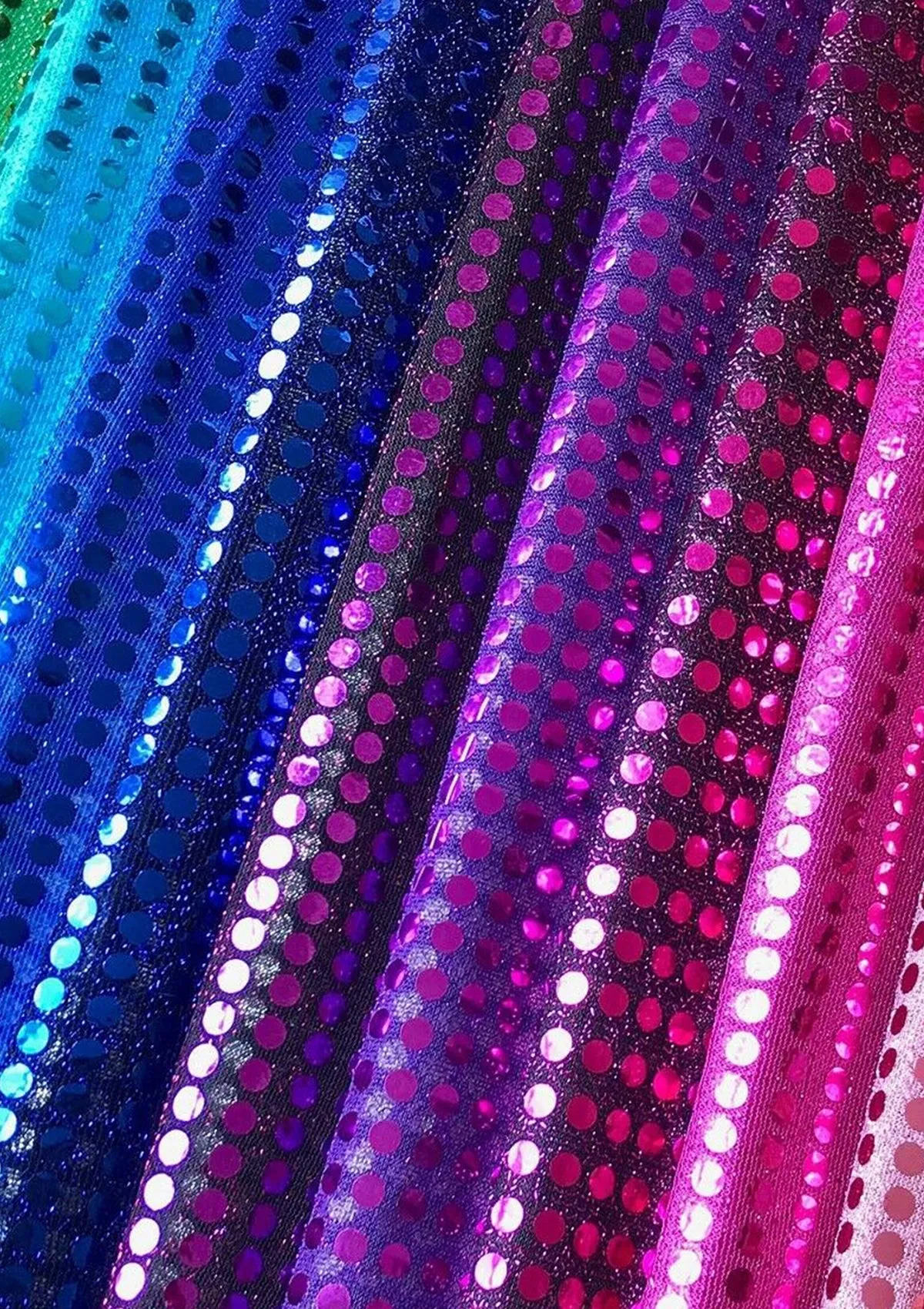 Wine 6mm American Knit Nylon Blend Colour Sequins Fabric 45" Wide Dress Decor & Craft