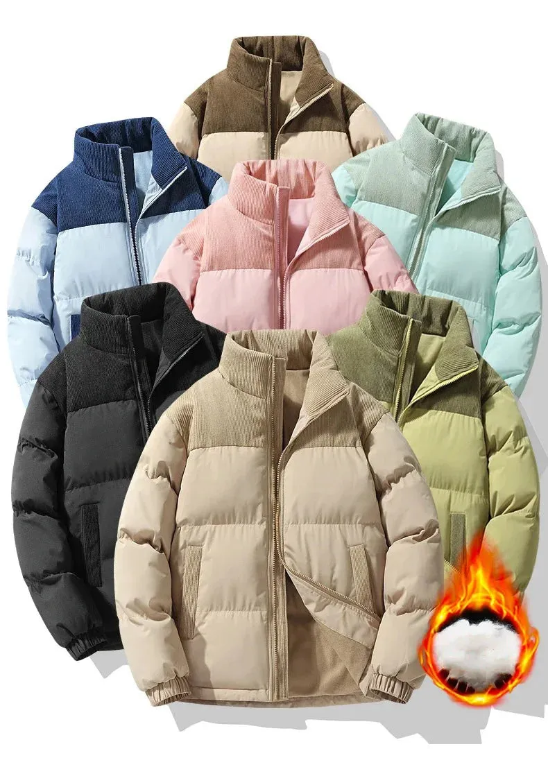 Winter Warm Puffer Jacket Men New Down Cotton Coats Fashion Casual Sports Thick Couple Cotton Jackets Unisex Outwear Parka