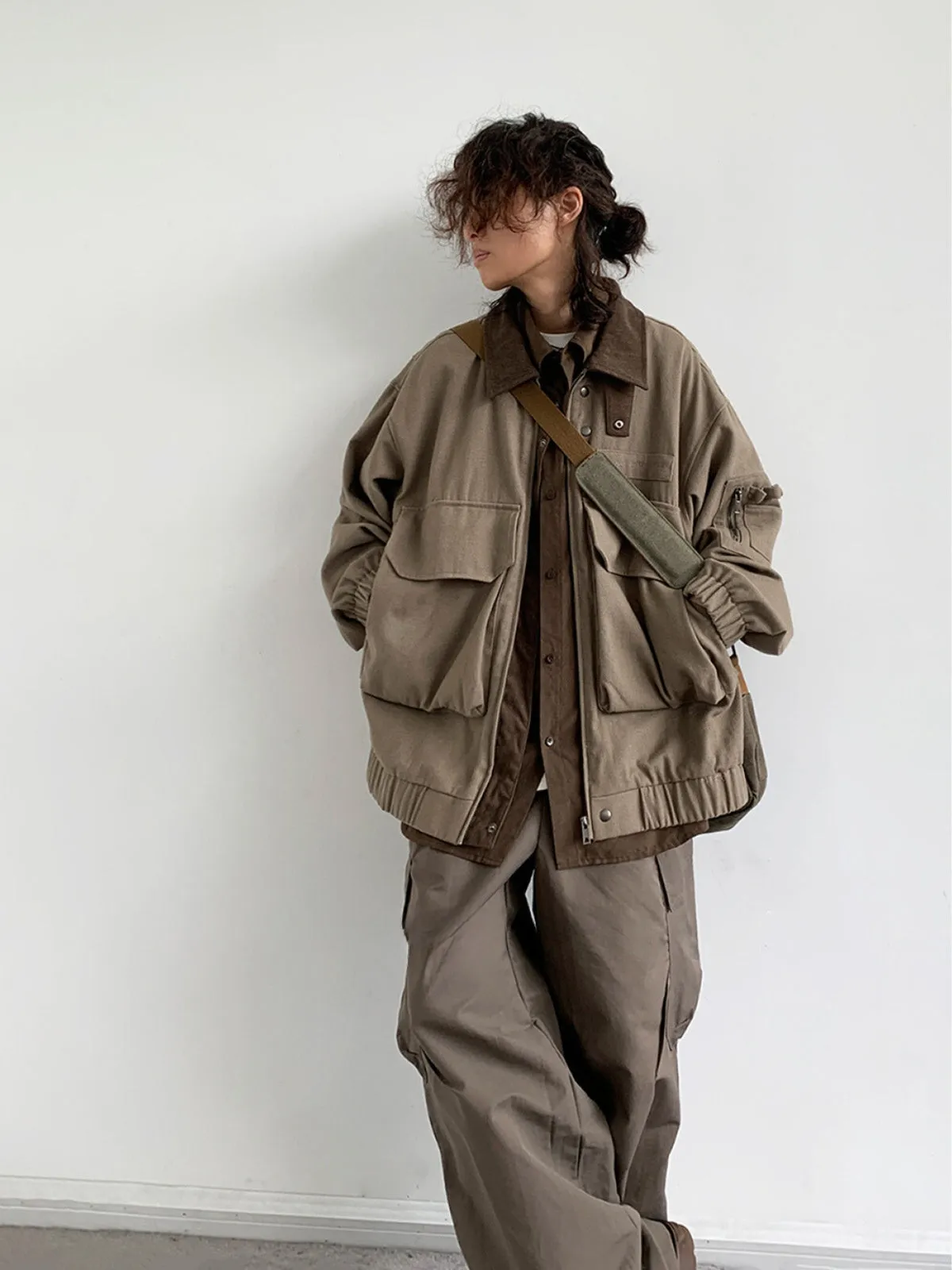 WLS Retro Loose Large Pocket Jacket