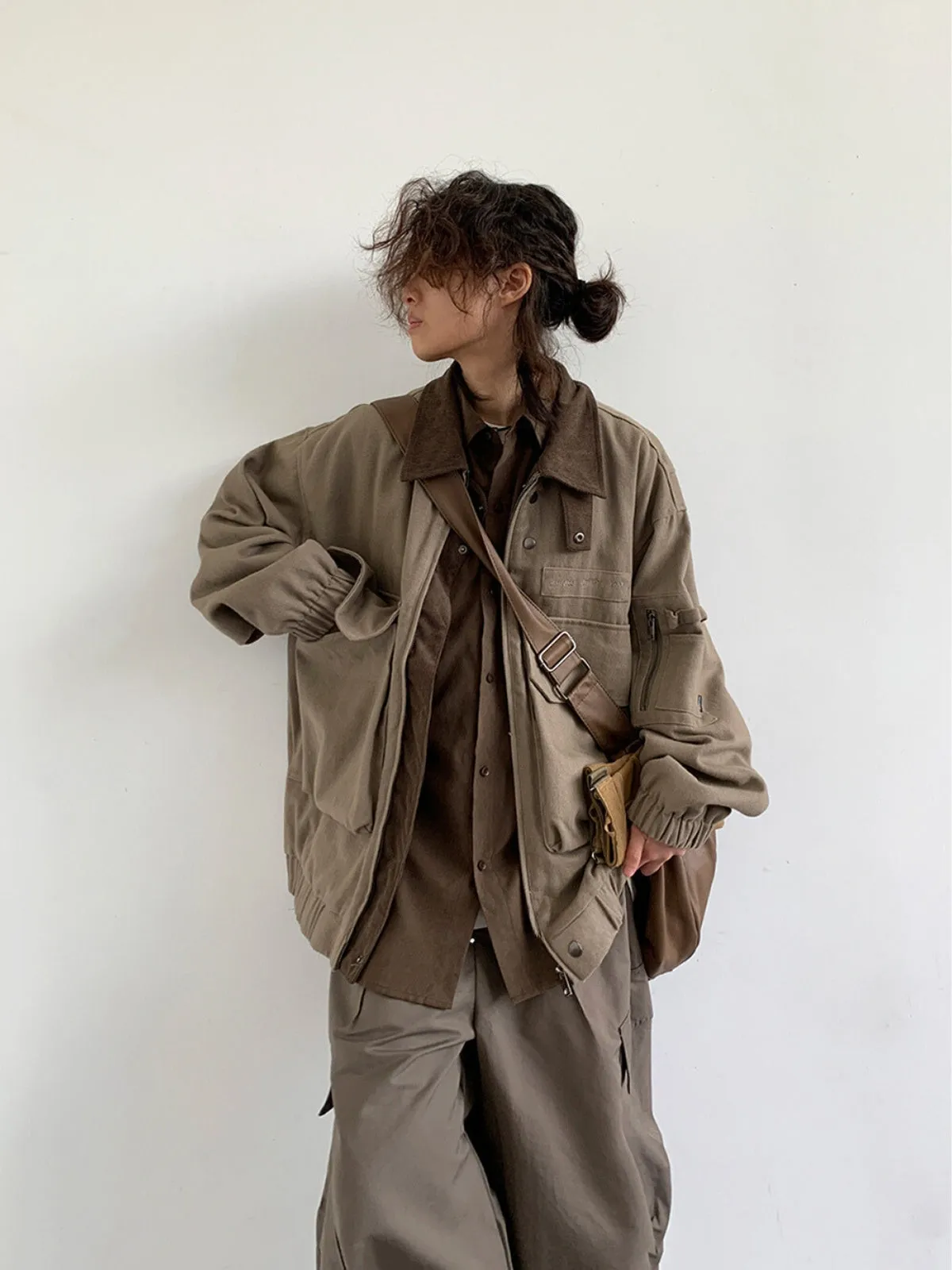 WLS Retro Loose Large Pocket Jacket