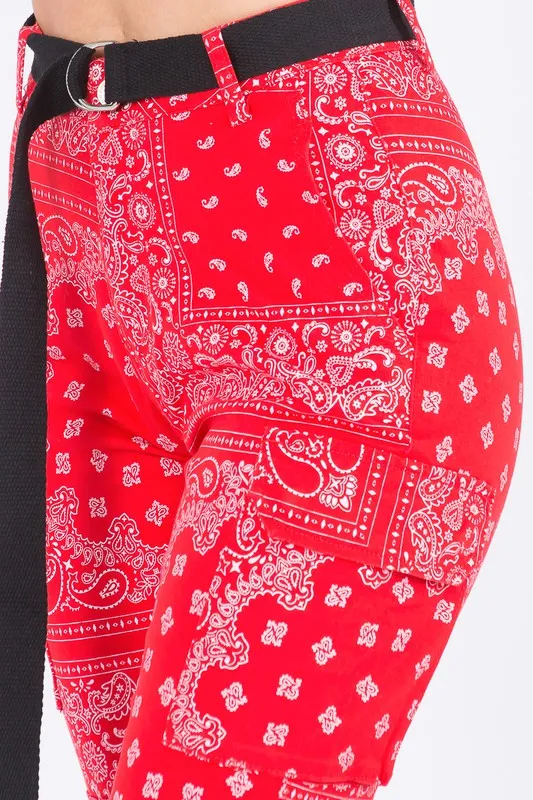 Women's Bandana Print Jogger Pants