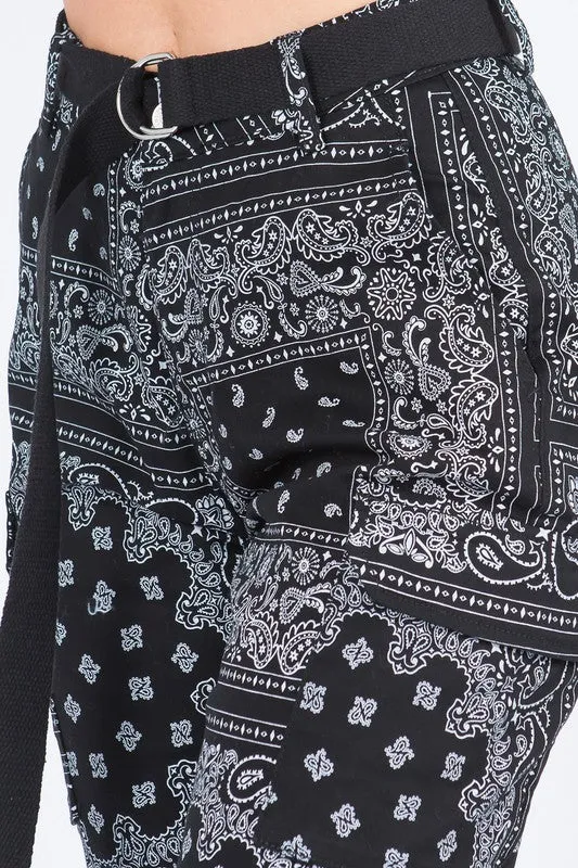 Women's Bandana Print Jogger Pants