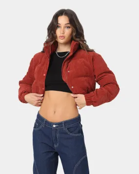 XXIII Women's Elodie Corduroy Puffer Jacket Rouge