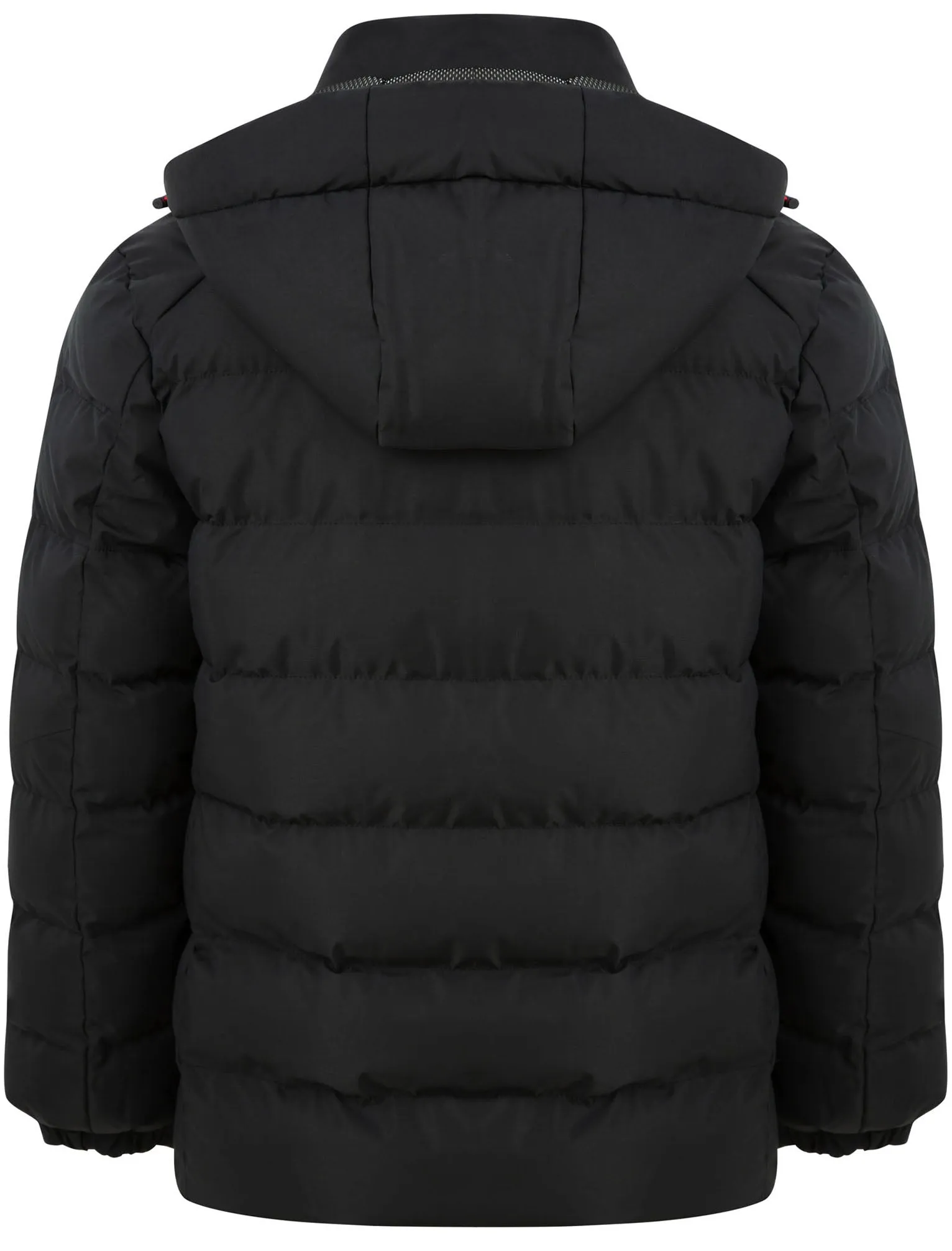 Yorkshire Quilted Puffer Coat with Hood In Jet Black - Tokyo Laundry