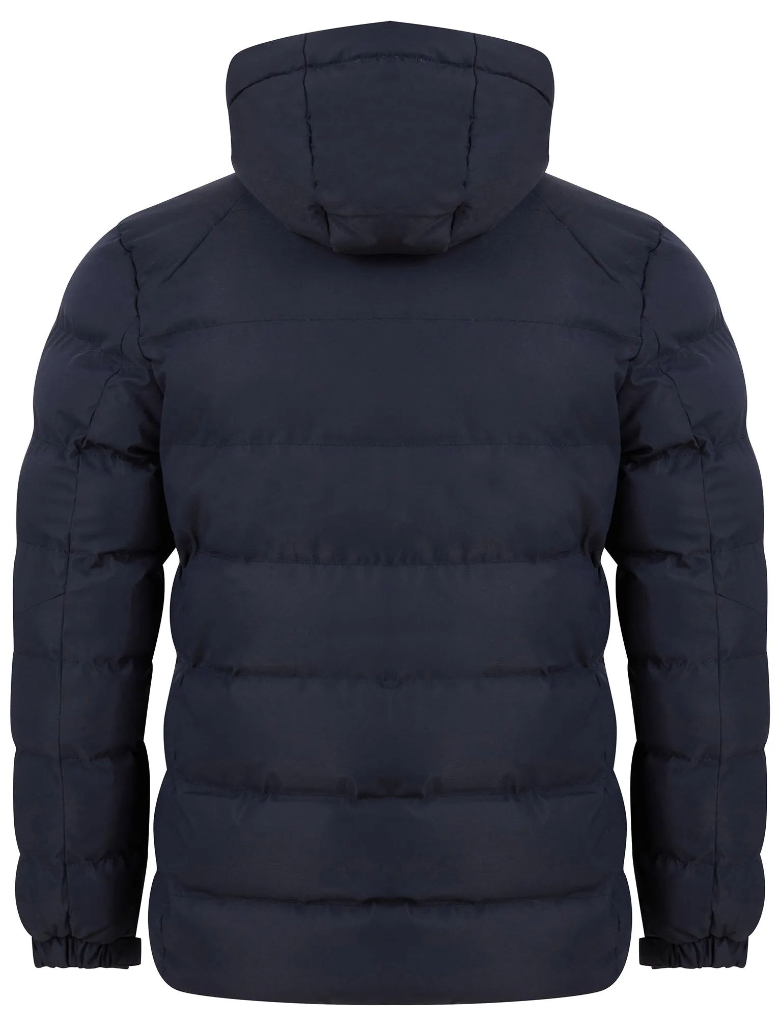 Yorkshire Quilted Puffer Coat with Hood In Sky Captain Navy - Tokyo Laundry